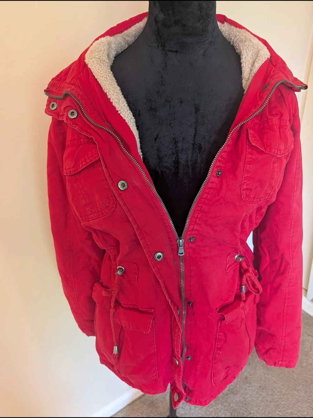 YMI COLLECTION Red Women's Utility Jacket